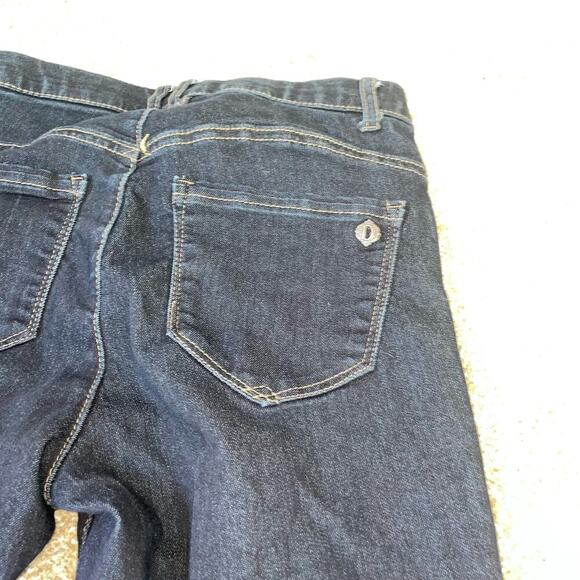 Democracy jeans AB technology slimming dark wash stretch skinny denim SZ 2 - Picture 8 of 8